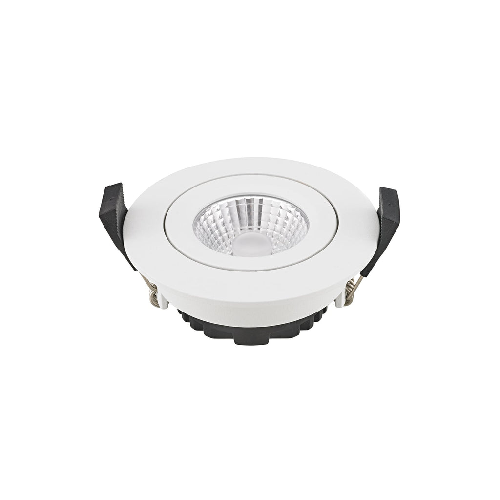 LED innbyggingsspot Diled dimbar hvit Ø8,5 cm foran