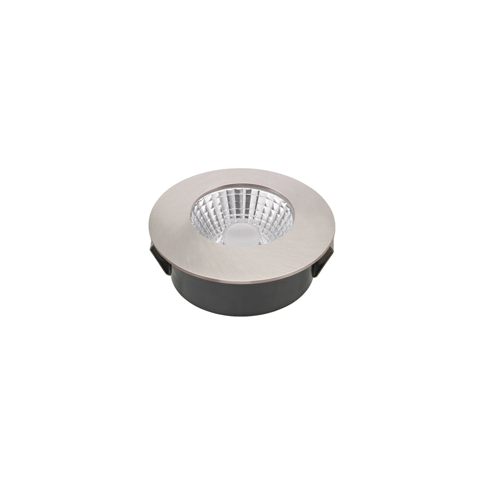 LED innbyggingsspot Diled stål Ø6,7 cm dimbar 3000K CRI95 forfra