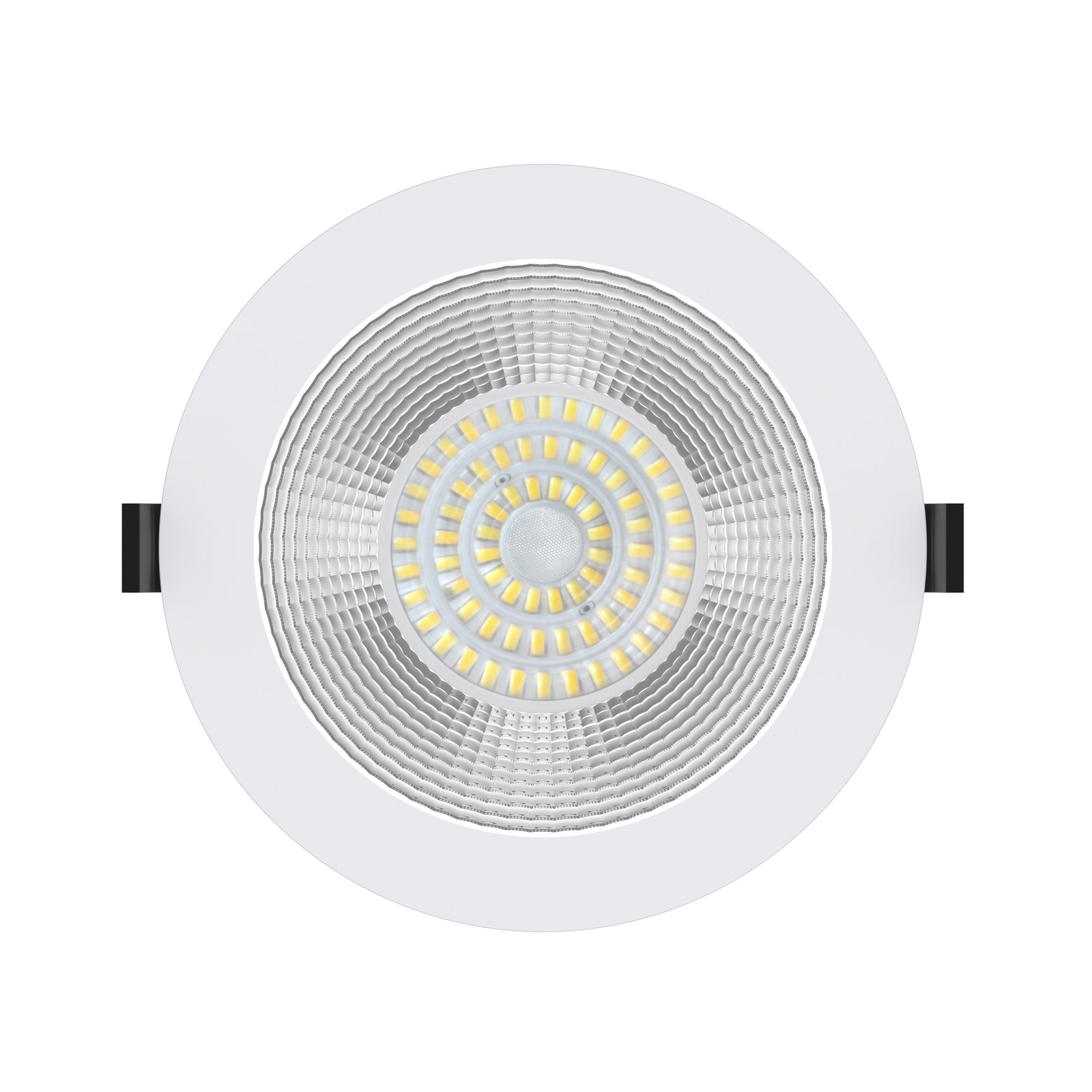 LED innbyggingsspot dimbar Ø19 cm CCT IP54 hvit 13W montert i tak