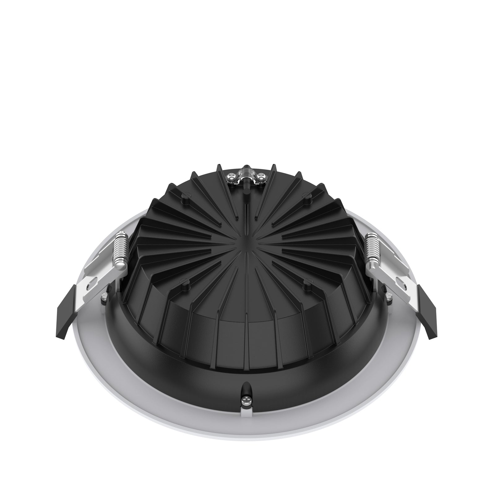 LED innbyggingsspot dimbar Ø19 cm CCT IP54 hvit 13W nærbilde av LED-lyskilde
