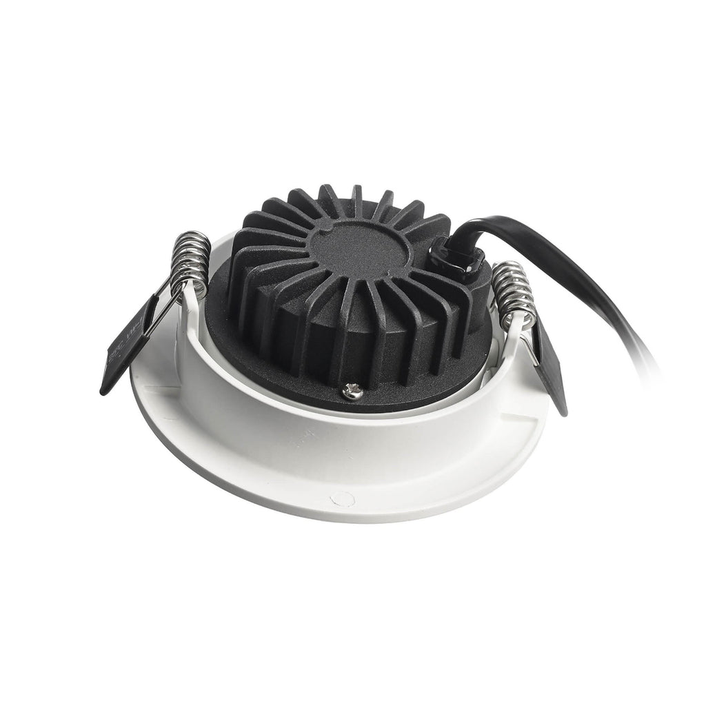Detalj av LED innbyggingsspot Dione dimbar hvit IP44 8,5W 2700K