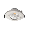 LED innbyggingsspot Dione dim-to-warm hvit forfra