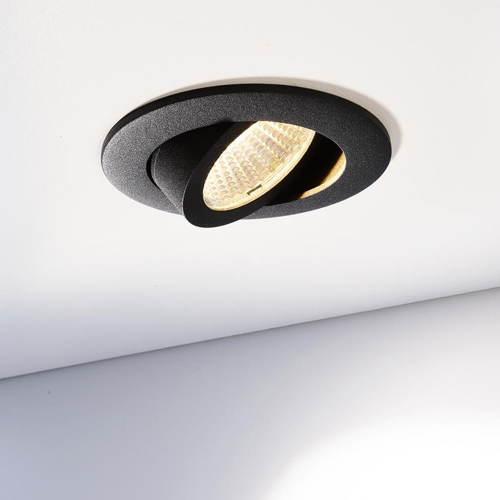 LED innbyggingsspot Dione dimbar hvit Ø8,2 cm bakside