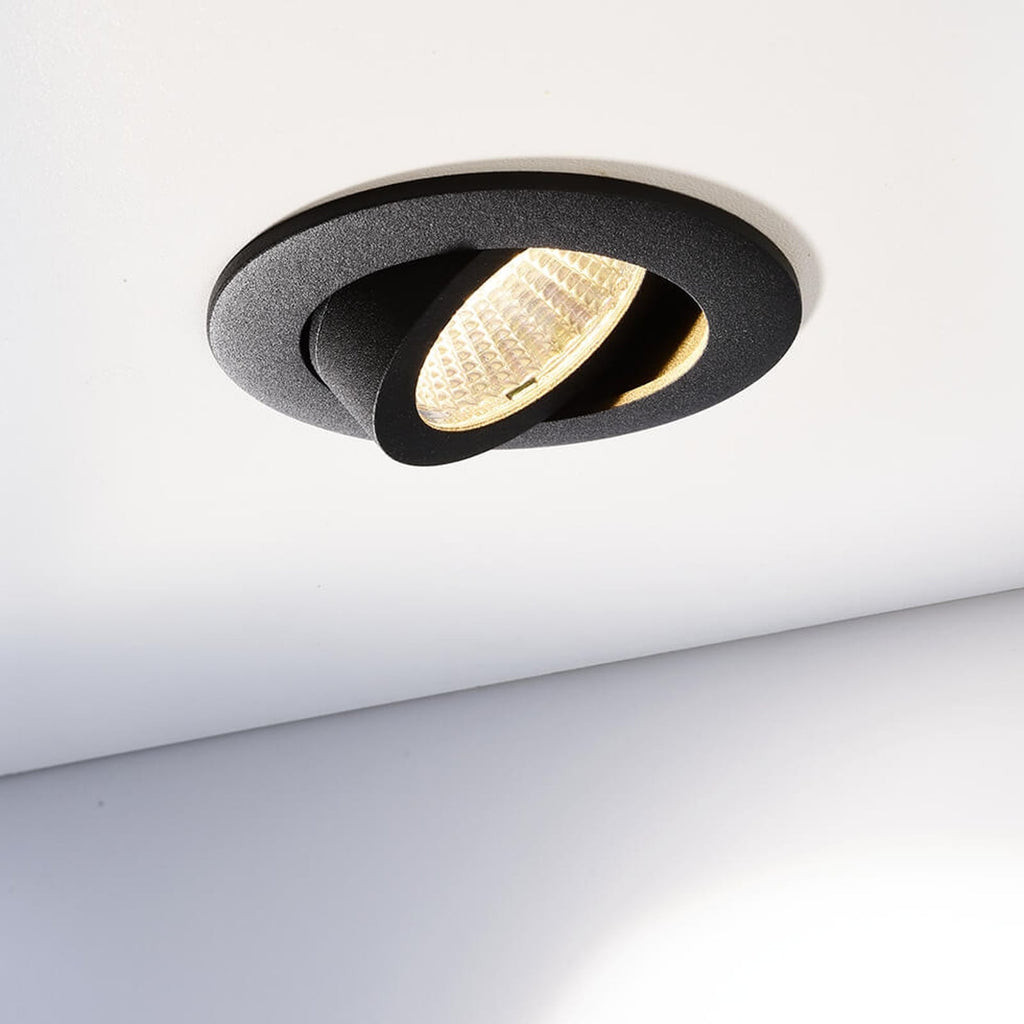 LED innbyggingsspot Dione dimbar hvit Ø8,2 cm bakside