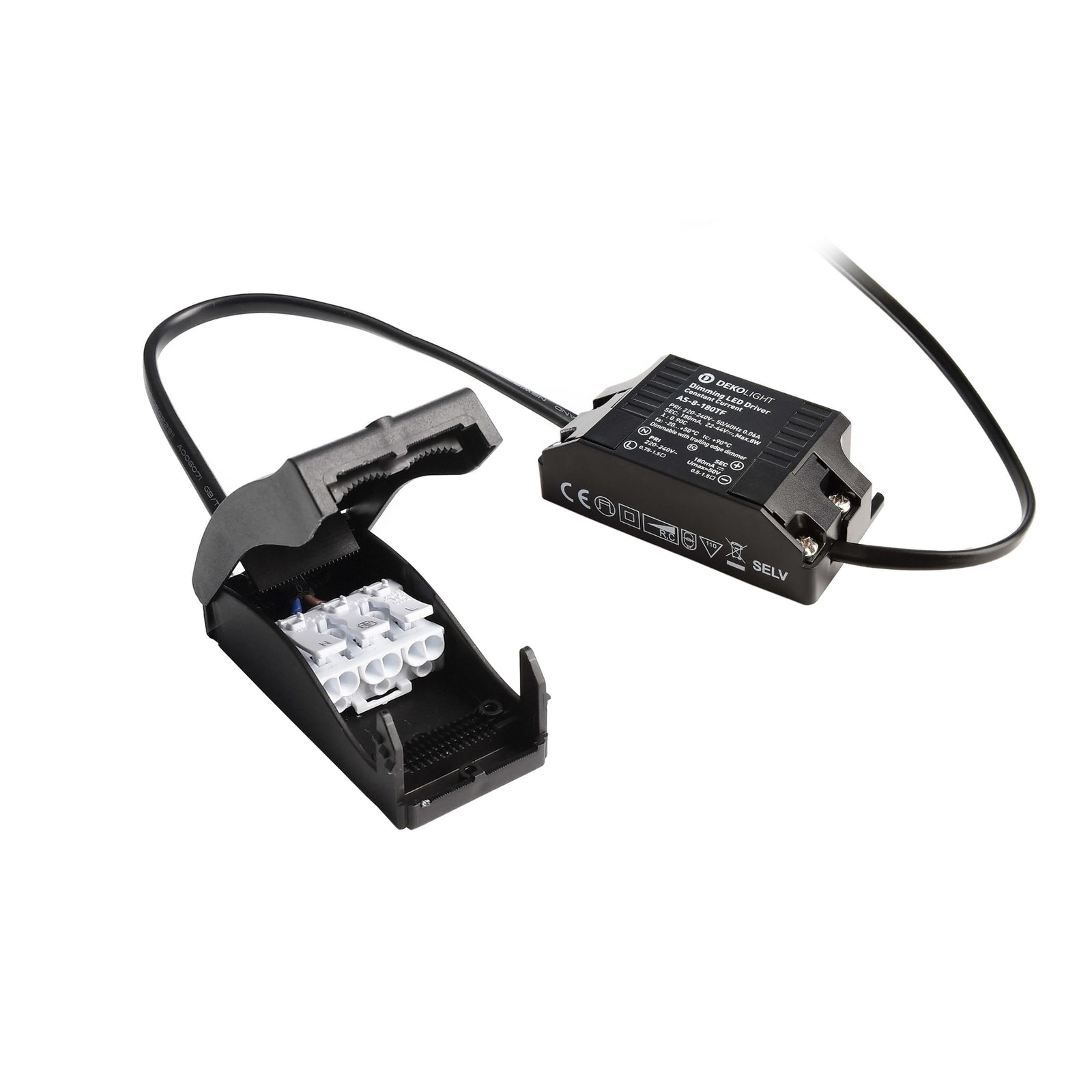 LED innbyggingsspot Dione dimbar hvit tilkoblingsboks