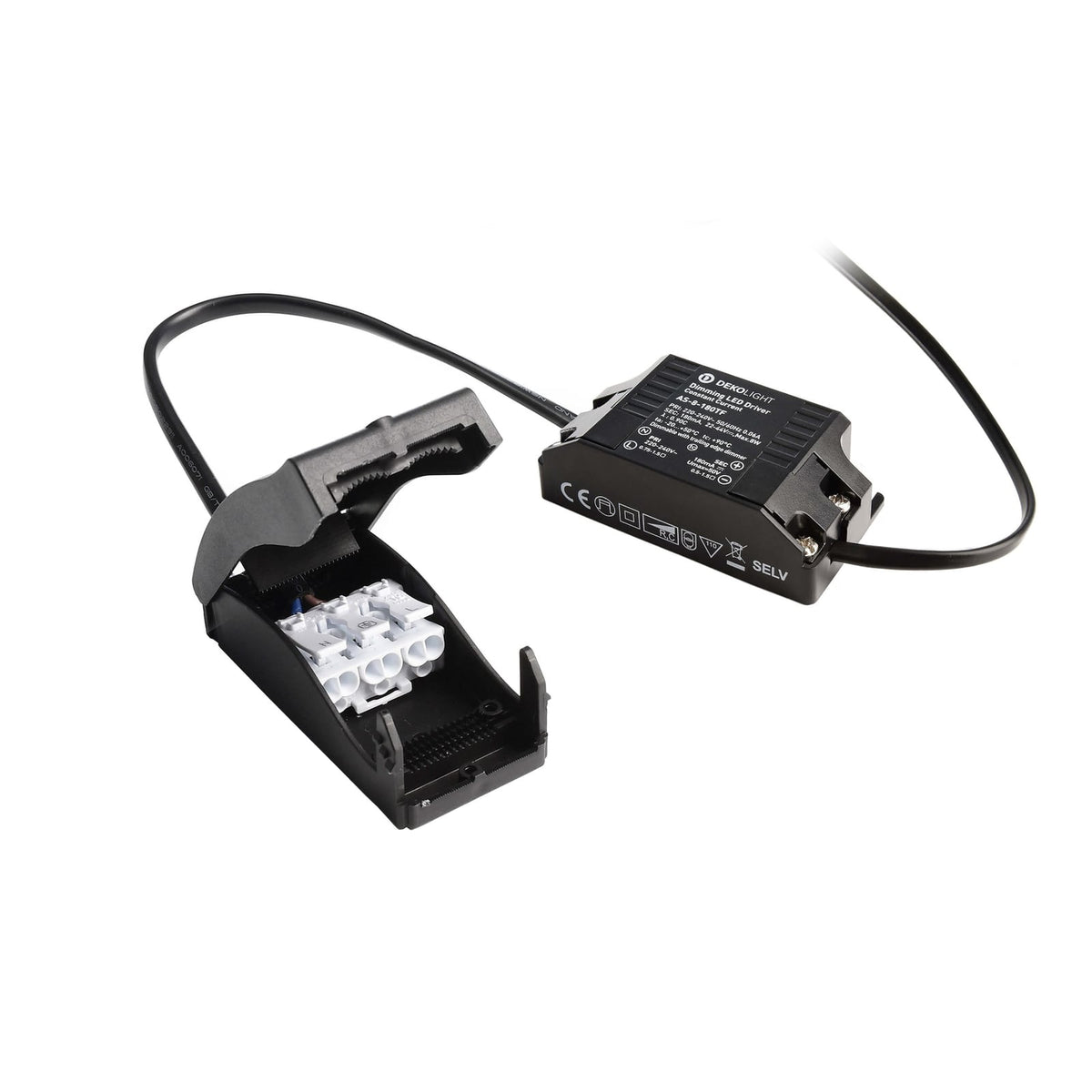 LED innbyggingsspot Dione dimbar hvit tilkoblingsboks