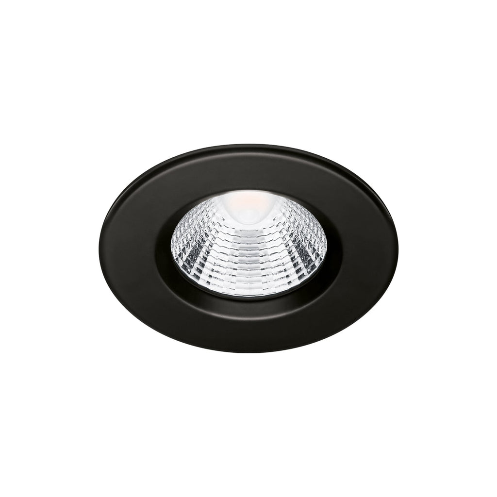 LED innbyggingsspot Dive rund svart IP65 dimbar 5,5W - Philips forfra