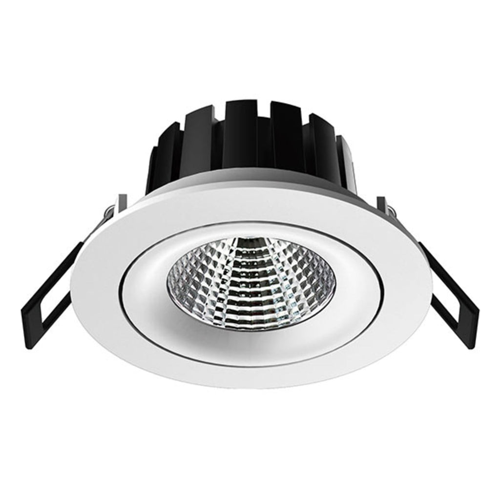 LED innbyggingsspot DL04 dimbar hvit forfra
