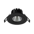 LED innbyggingsspot DL04 svart svingbar IP54 10W forfra