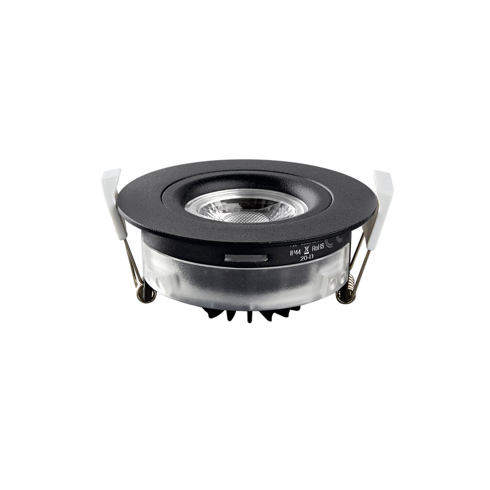 LED innbyggingsspot DL6809 dim-to-warm IP44 svart 7W nærbilde
