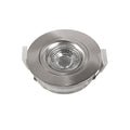 LED innbyggingsspot DL6809 dimbar nikkel IP44 dim-to-warm forfra