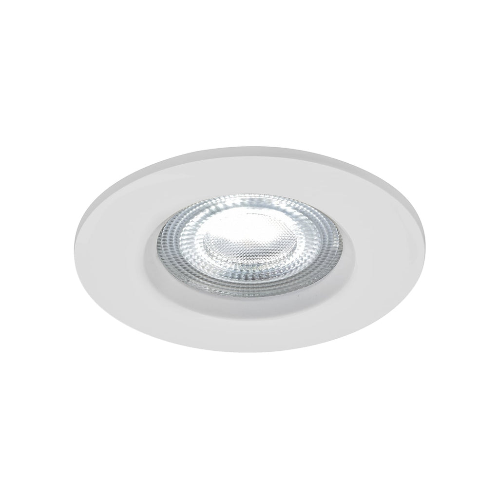 LED innbyggingsspot Don Smart 3-sett dimbar RGB CCT IP65 hvit forfra