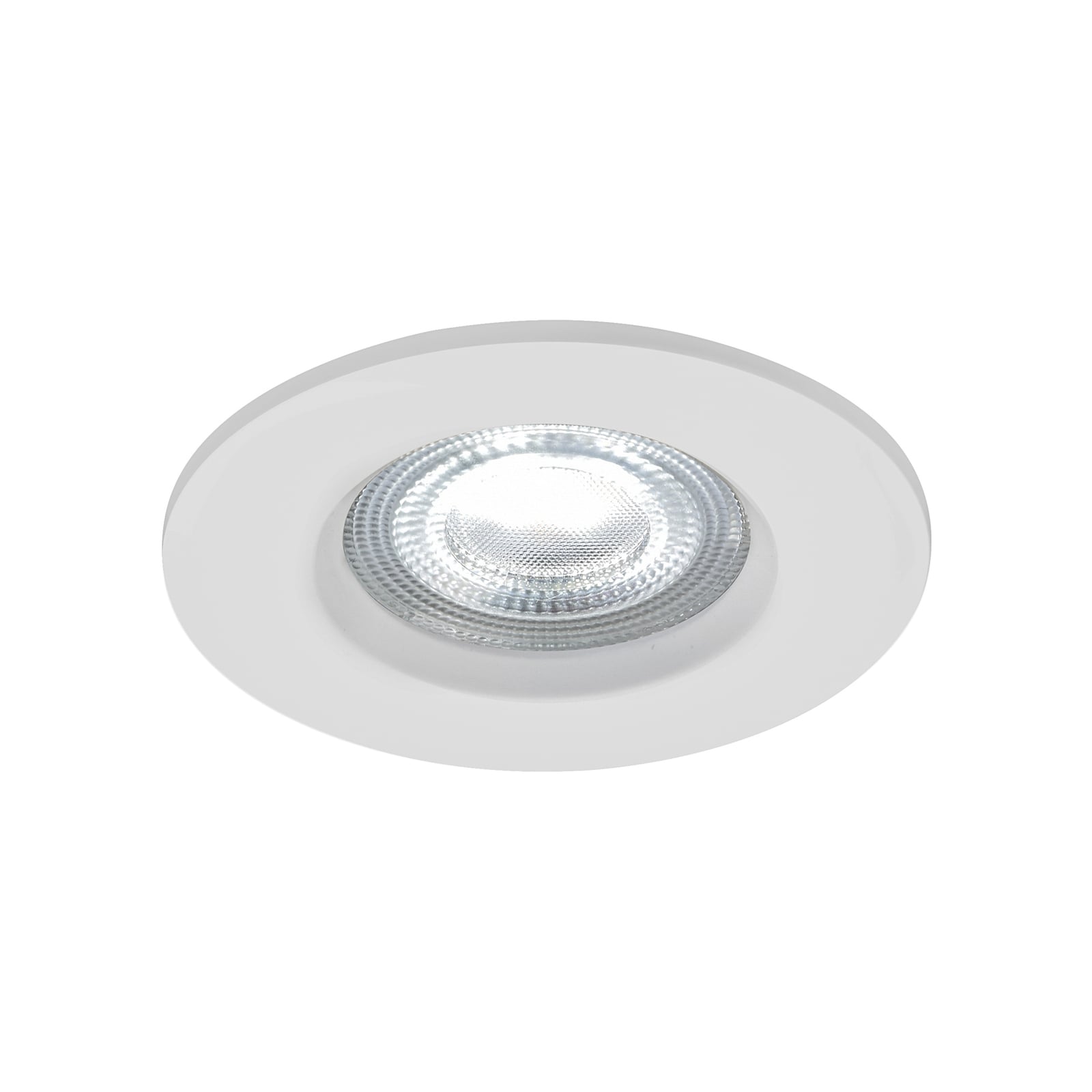 LED innbyggingsspot Don Smart 3-sett dimbar RGB CCT IP65 hvit forfra