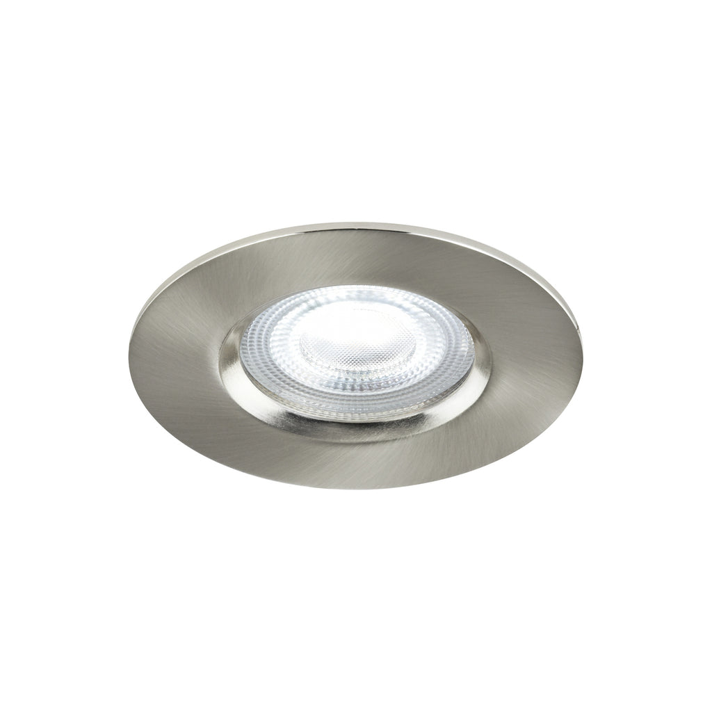 LED innbyggingsspot Don Smart RGBW dimbar IP65 nikkel - forfra