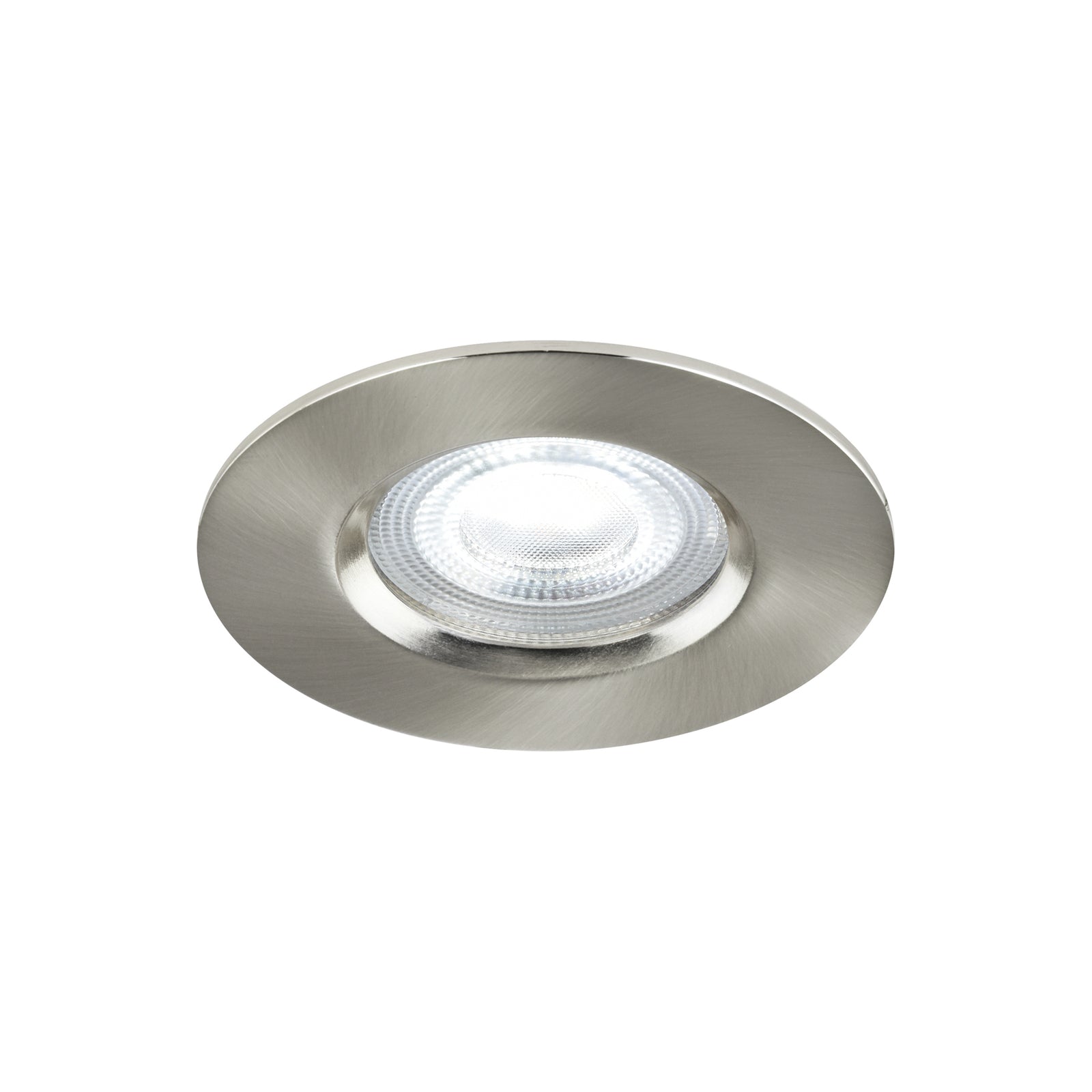 LED innbyggingsspot Don Smart RGBW dimbar IP65 nikkel - forfra