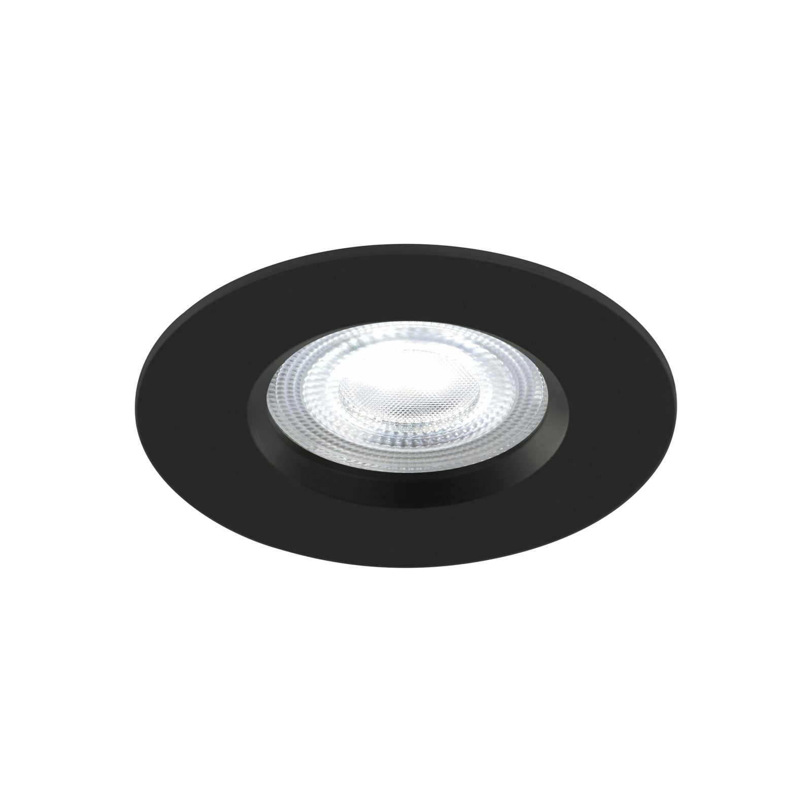 LED innbyggingsspot Don Smart RGBW dimbar IP65 svart forfra