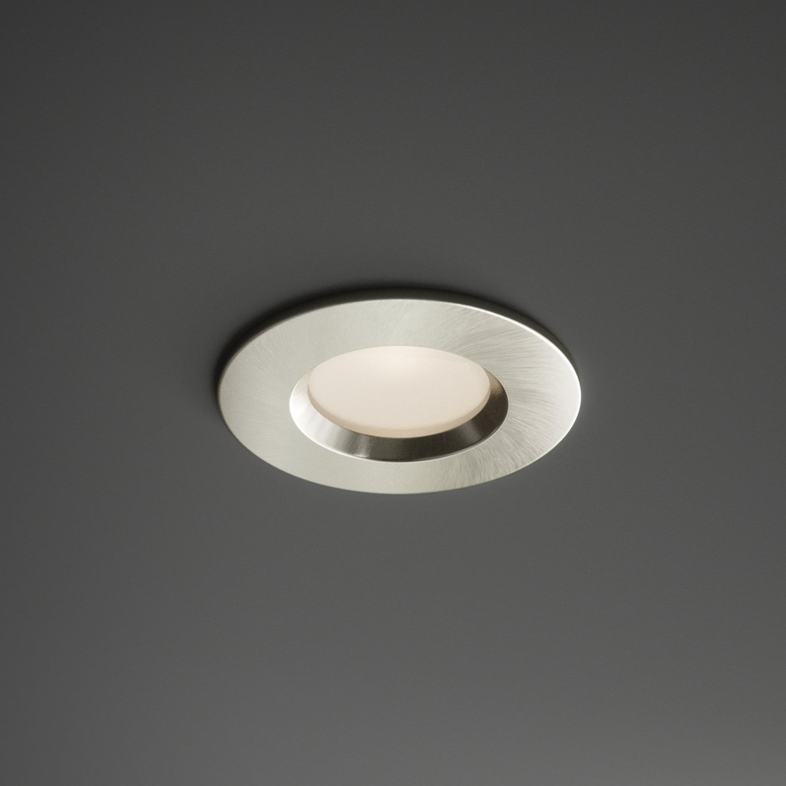 LED innbyggingsspot Dorado Smart dimbar CCT IP65 nikkel bakside