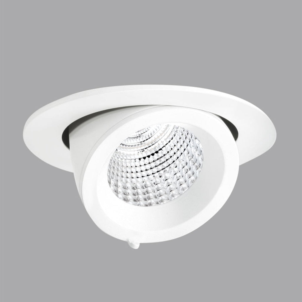 LED innbyggingsspot EB431 svingbar hvit 9W 4000K forfra