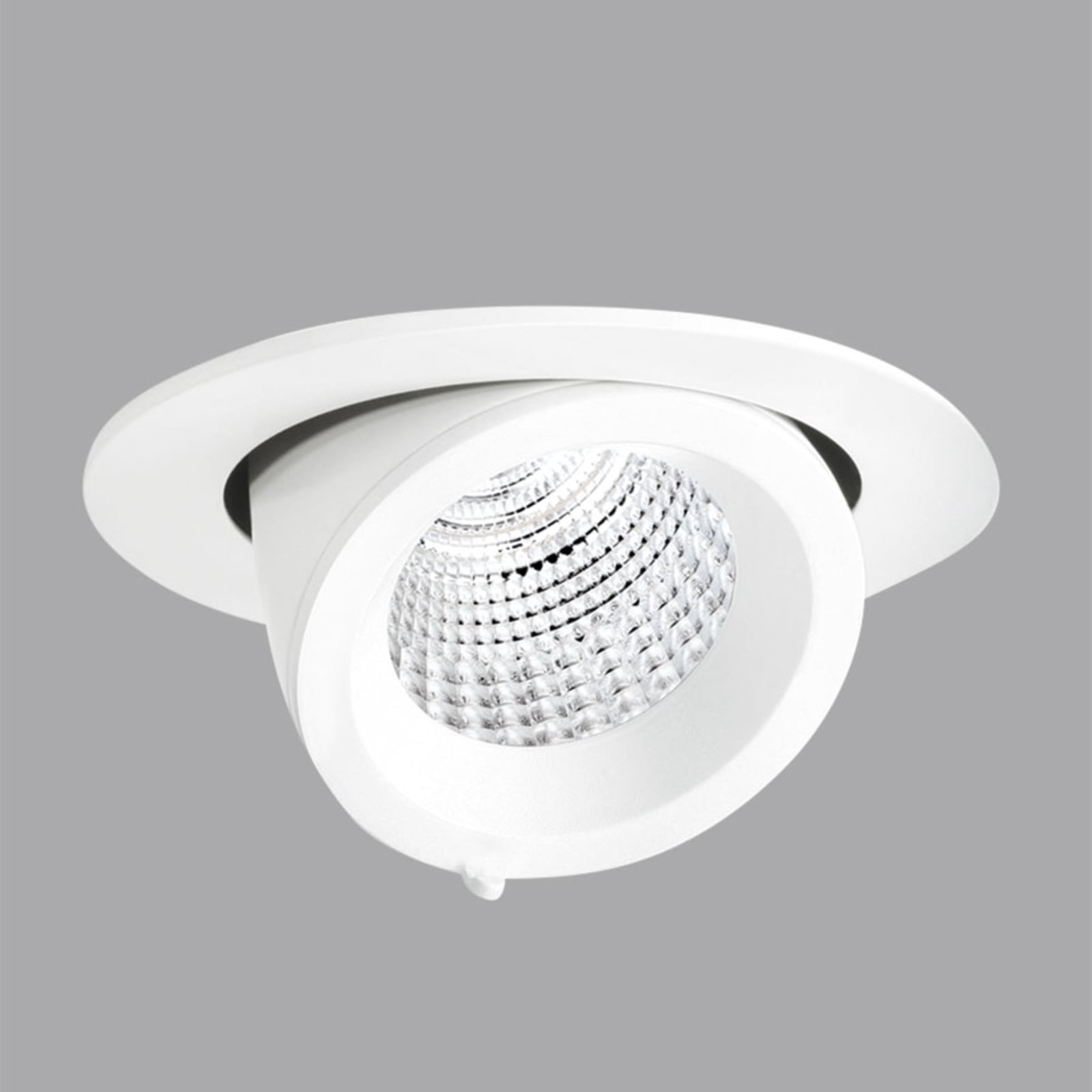 LED innbyggingsspot EB431 svingbar hvit 9W 4000K forfra