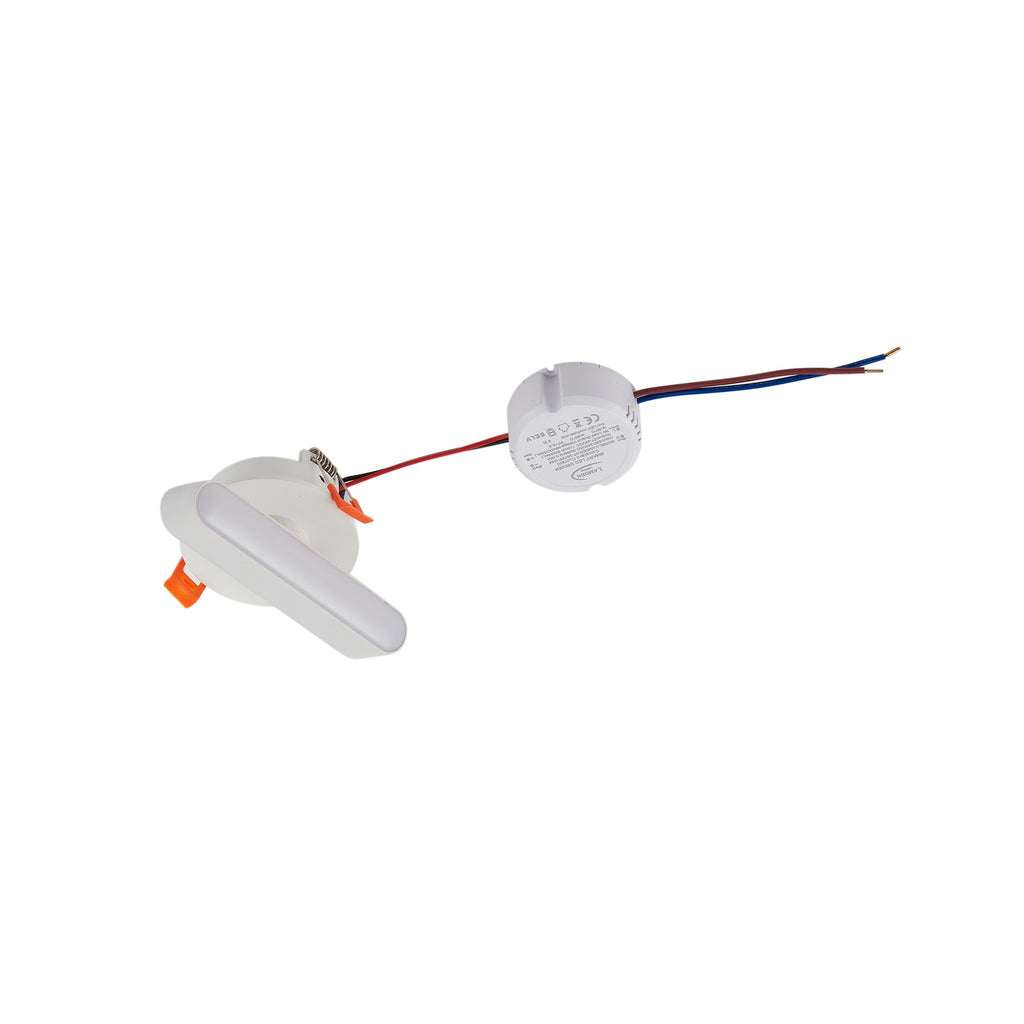 LED innbyggingsspot Eldrin dimbar hvit 13,1 cm 3,6W installasjon