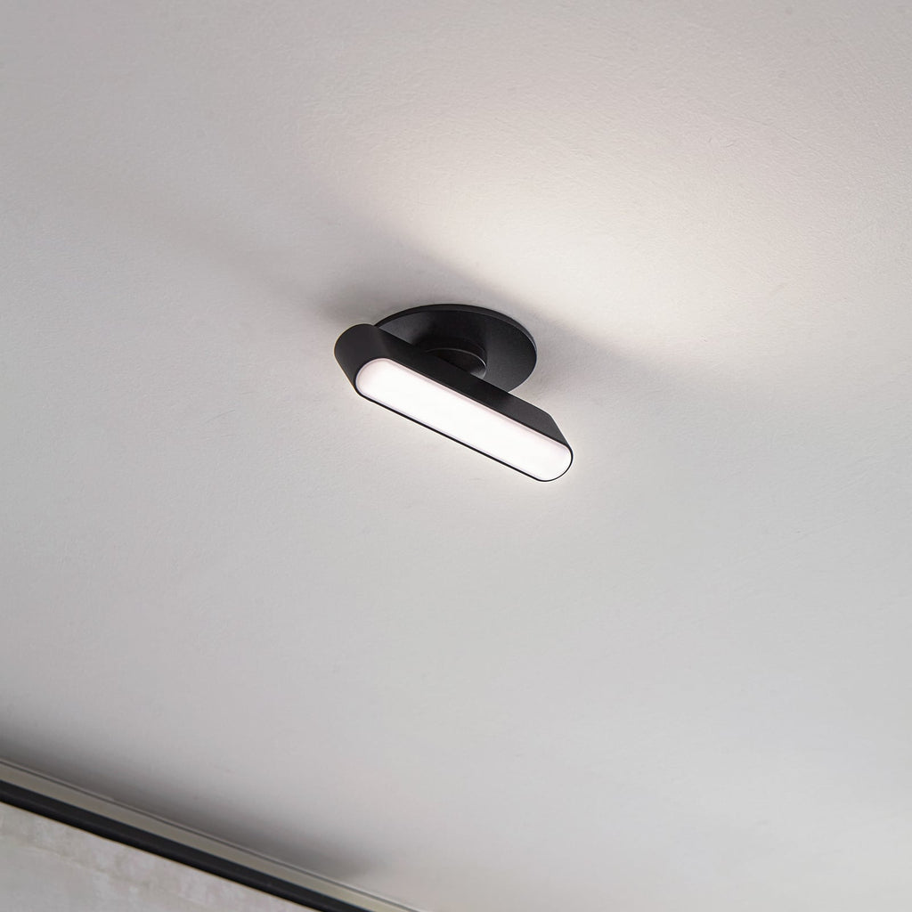LED innbyggingsspot Eldrin svart dimbar svingbar bakside
