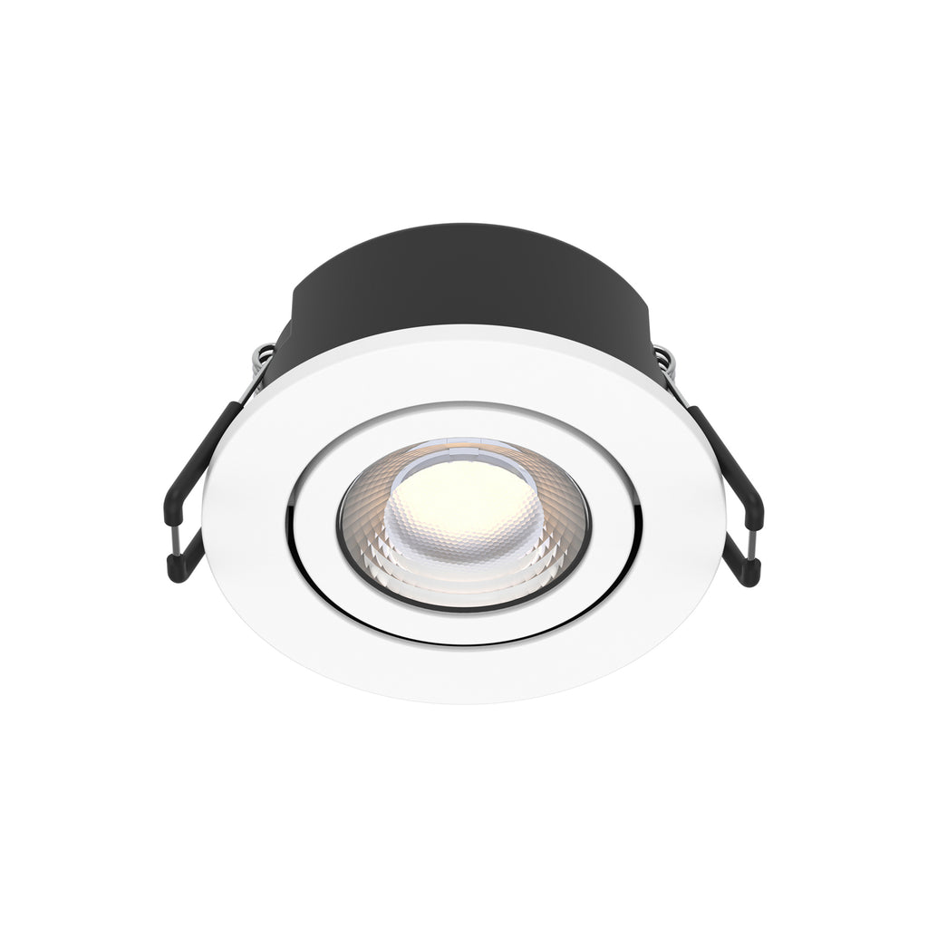 LED innbyggingsspot Eliar svingbar dimbar IP65 CCT hvit forfra