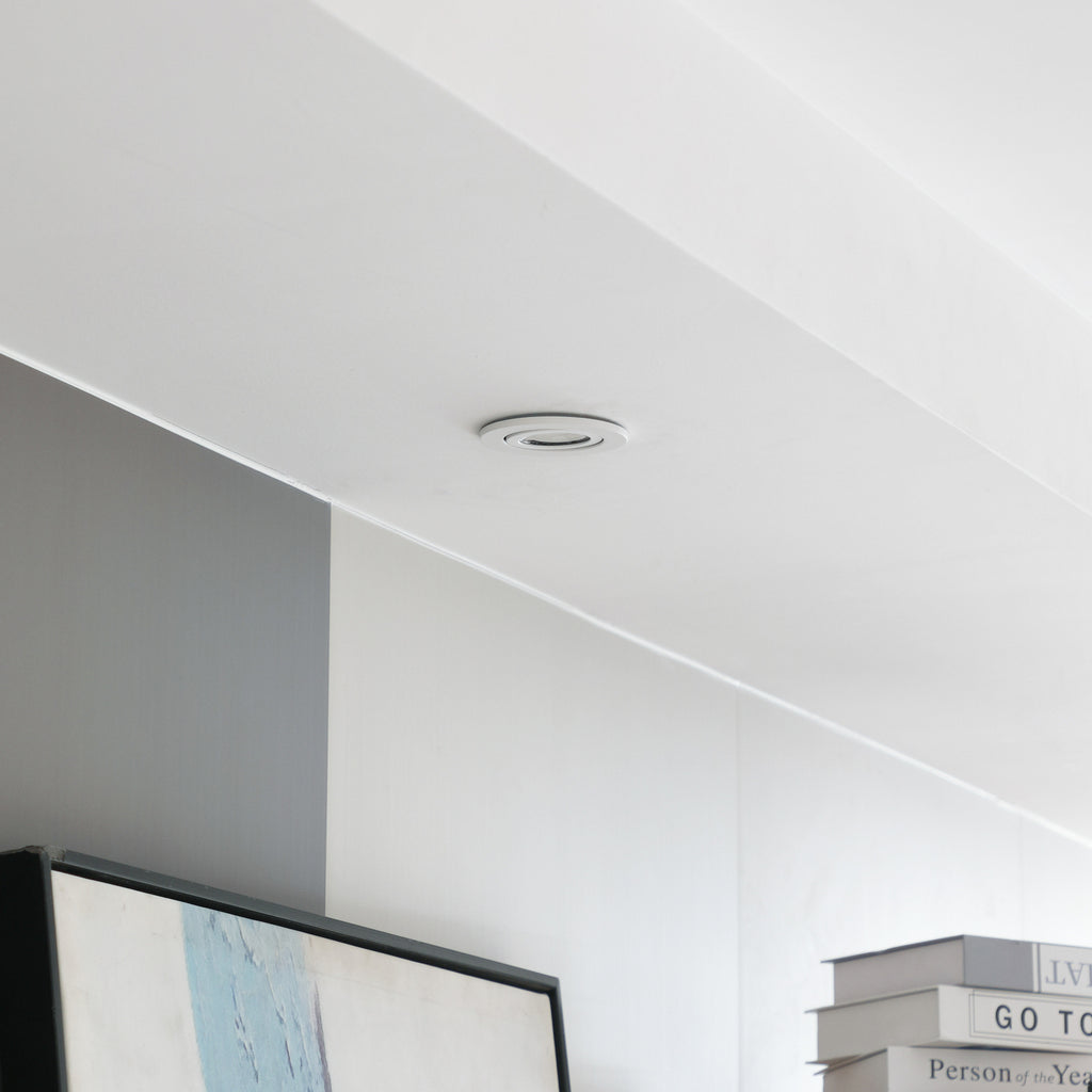 LED innbyggingsspot Eliar svingbar dimbar IP65 CCT hvit detalj