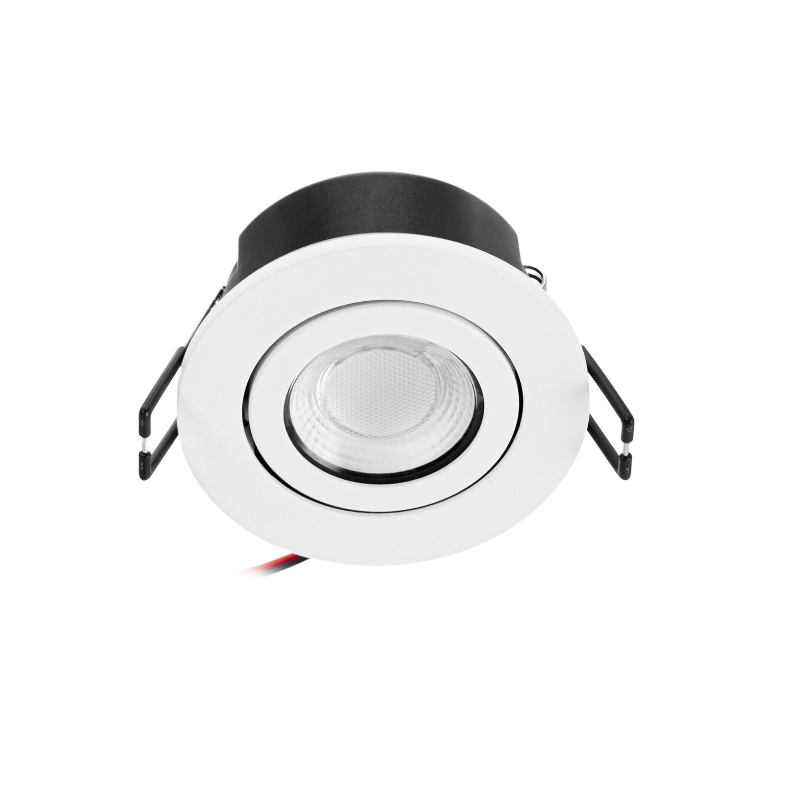 LED innbyggingsspot Eliar svingbar dimbar IP65 CCT hvit monteringsdetalj