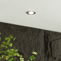 LED innbyggingsspot Elmon CCT dimbar krom IP65 8W forfra