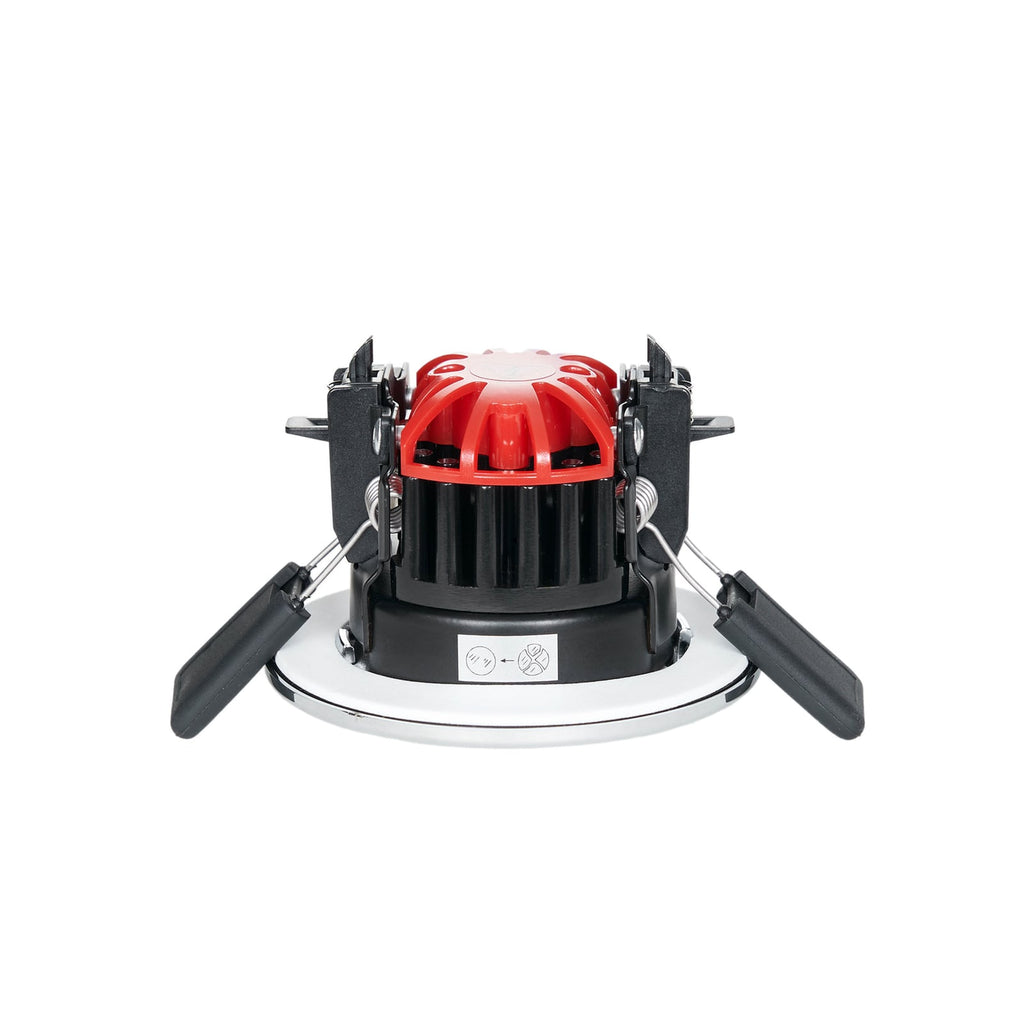 LED innbyggingsspot Elmon CCT dimbar krom IP65 8W lysbilde