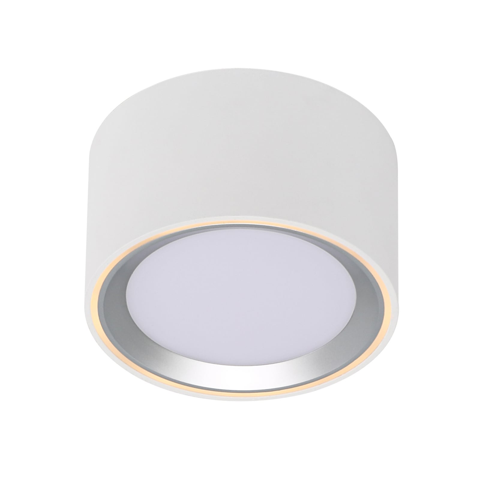 LED innbyggingsspot Fallon hvit stål Ø10 cm front