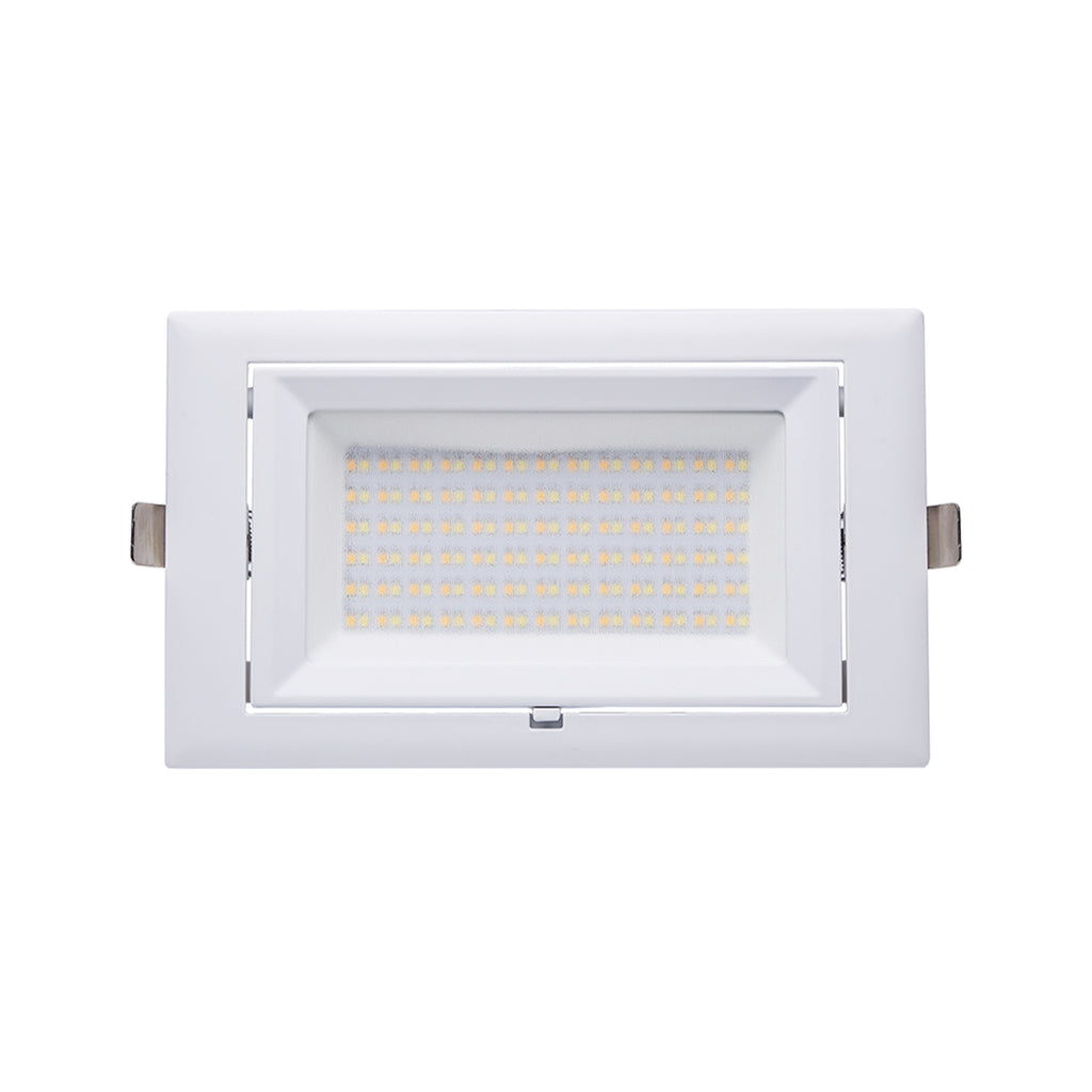 LED innbyggingsspot FLEXA svingbar 38W justerbar fargetemperatur detalj