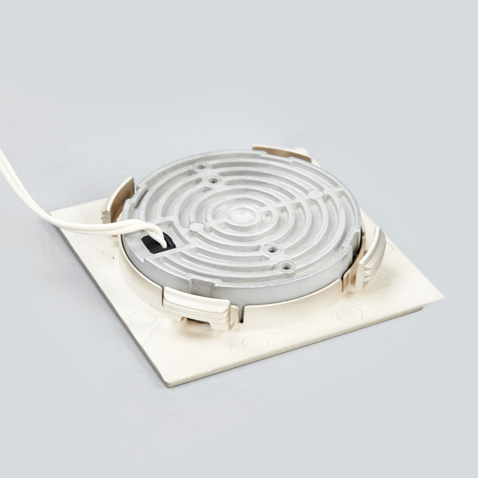 LED innbyggingsspot FQ 68 kvadratisk rustfritt stål IP44 4W detalj