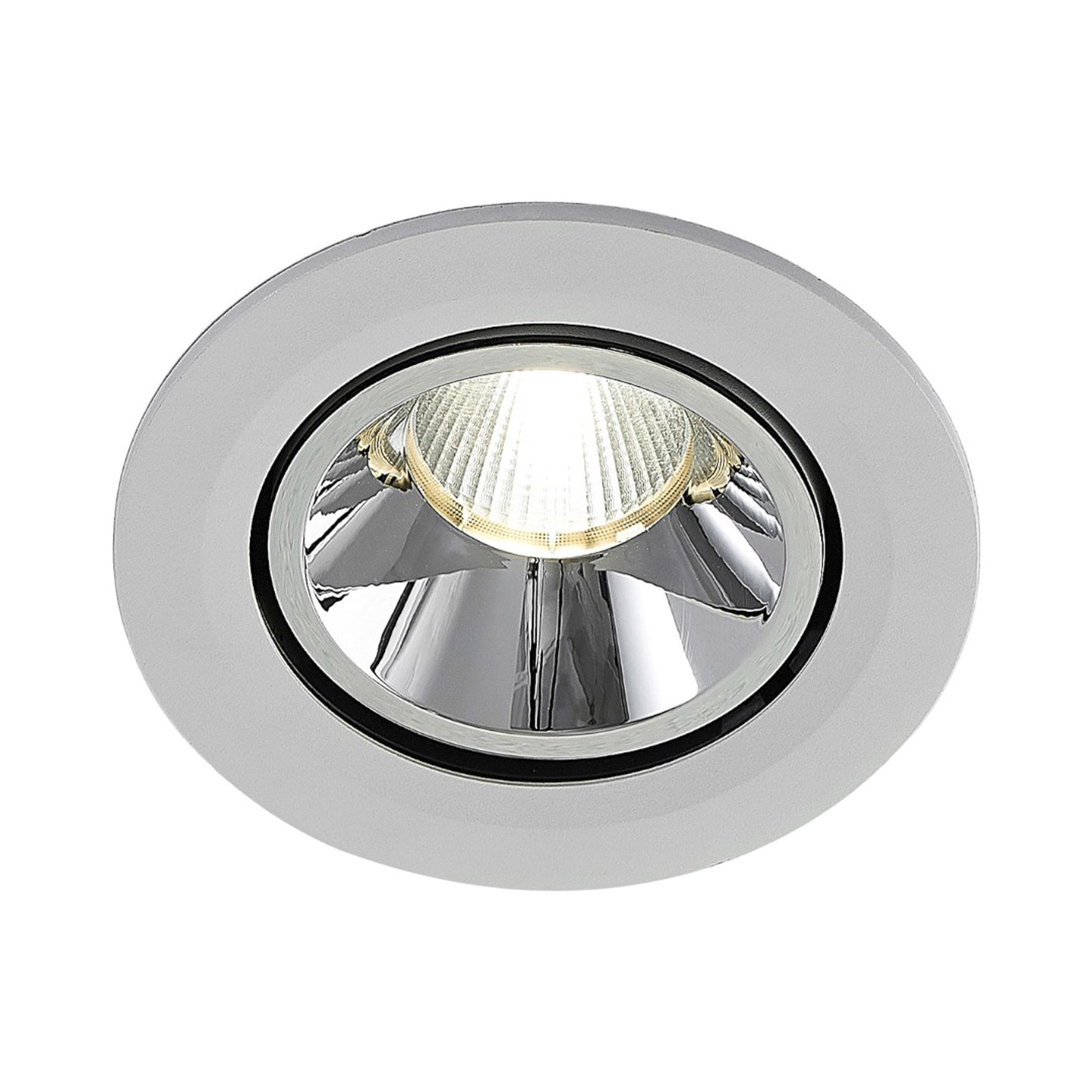 LED innbyggingsspot Franjo hvit svingbar bakside