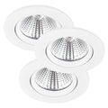 LED innbyggingsspot Freemont 3-pack hvit forfra
