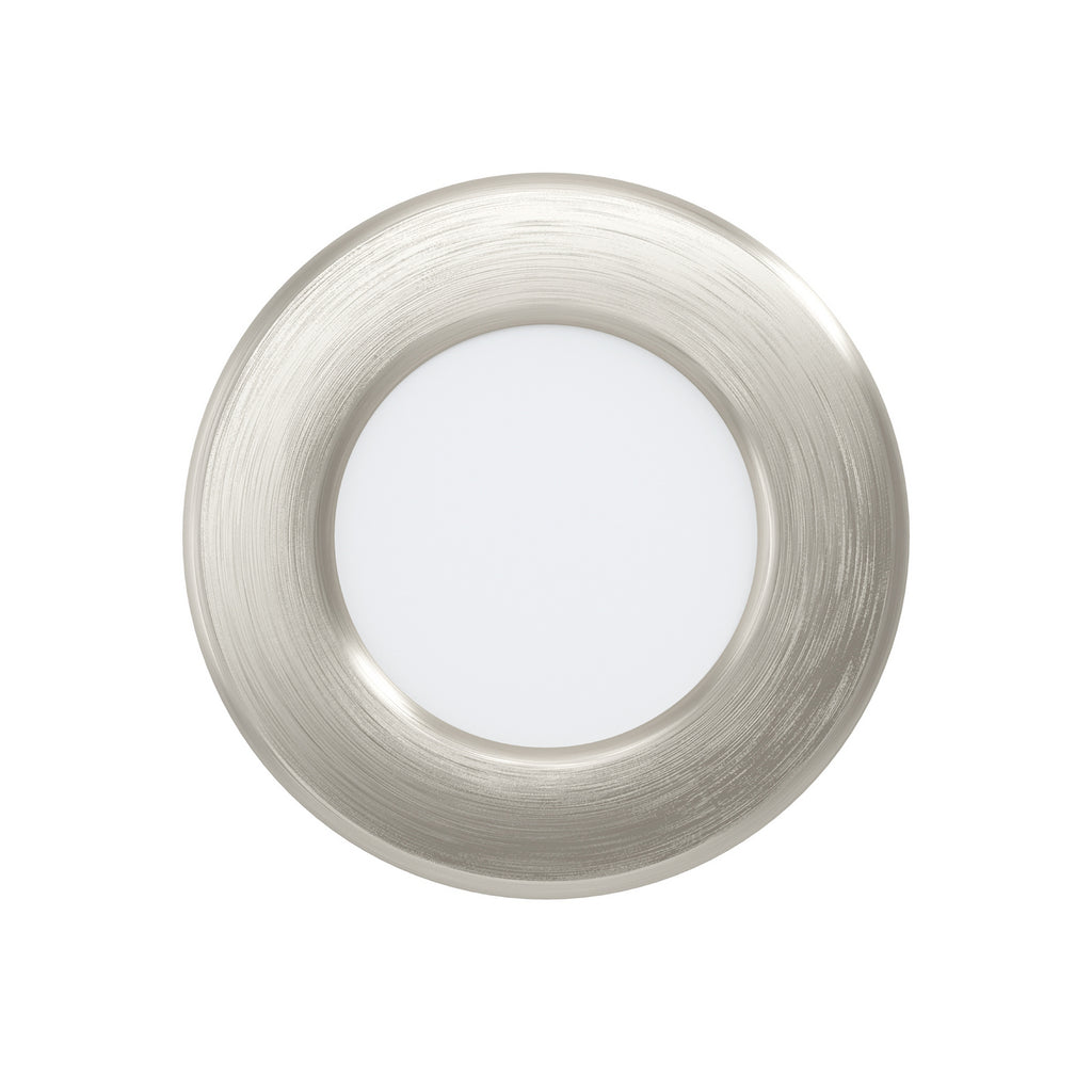 Montert LED innbyggingsspot Fueva 6-Z dimbar 3-pk IP44 Ø8,8 cm grå i tak