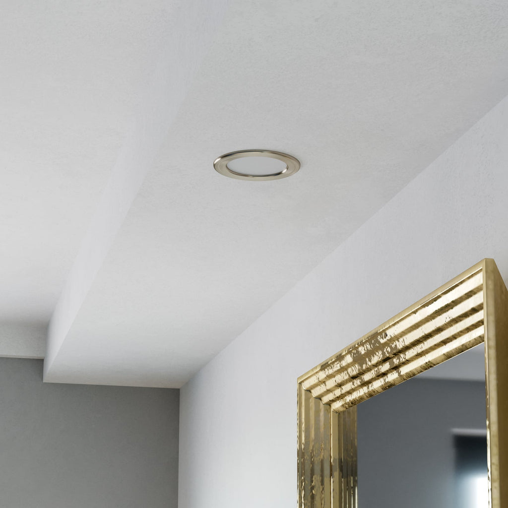 Detalj av LED innbyggingsspot Fueva 6-Z dimbar CCT IP44 Ø12 cm