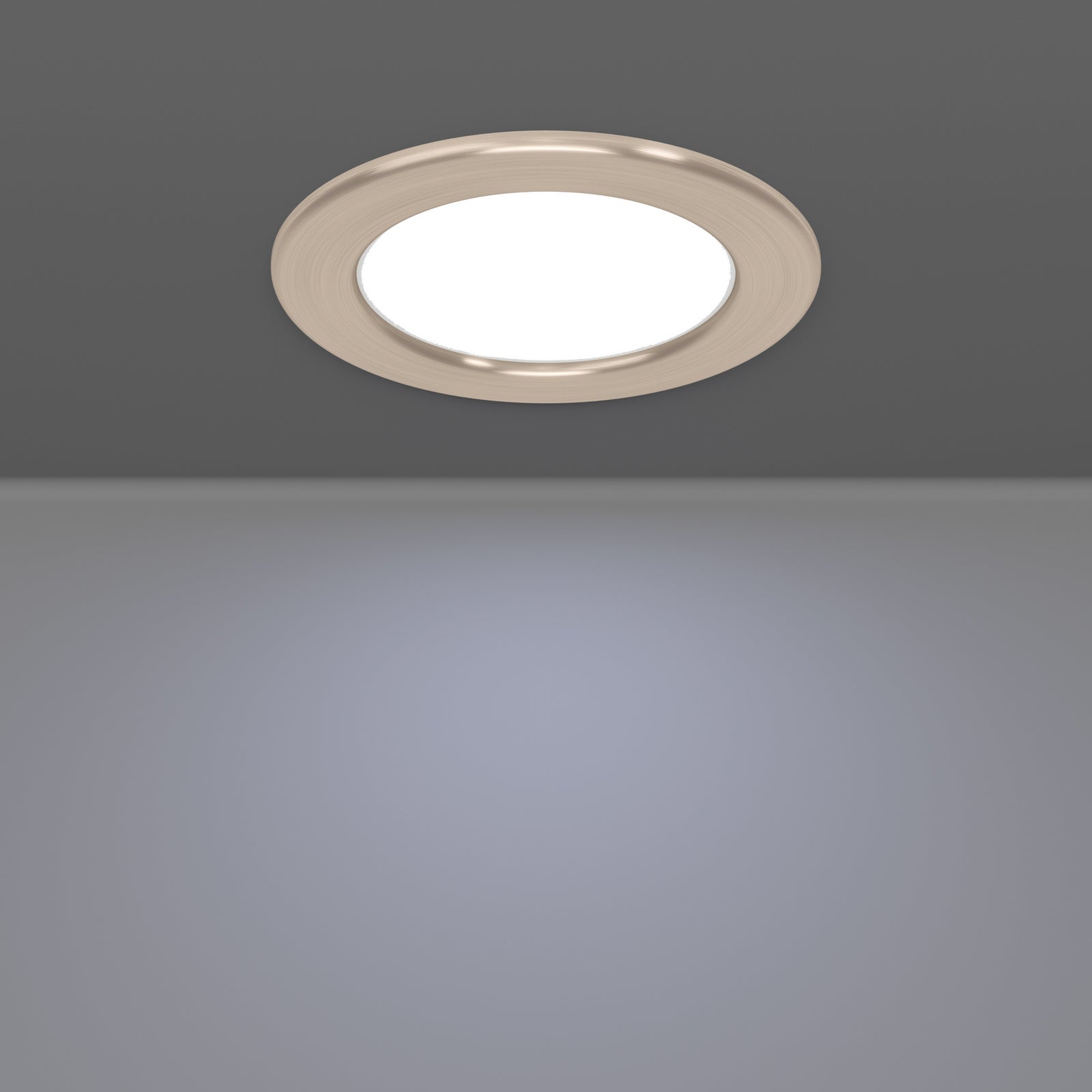 LED innbyggingsspot Fueva 6-Z dimbar CCT IP44 Ø12 cm med fjernkontroll