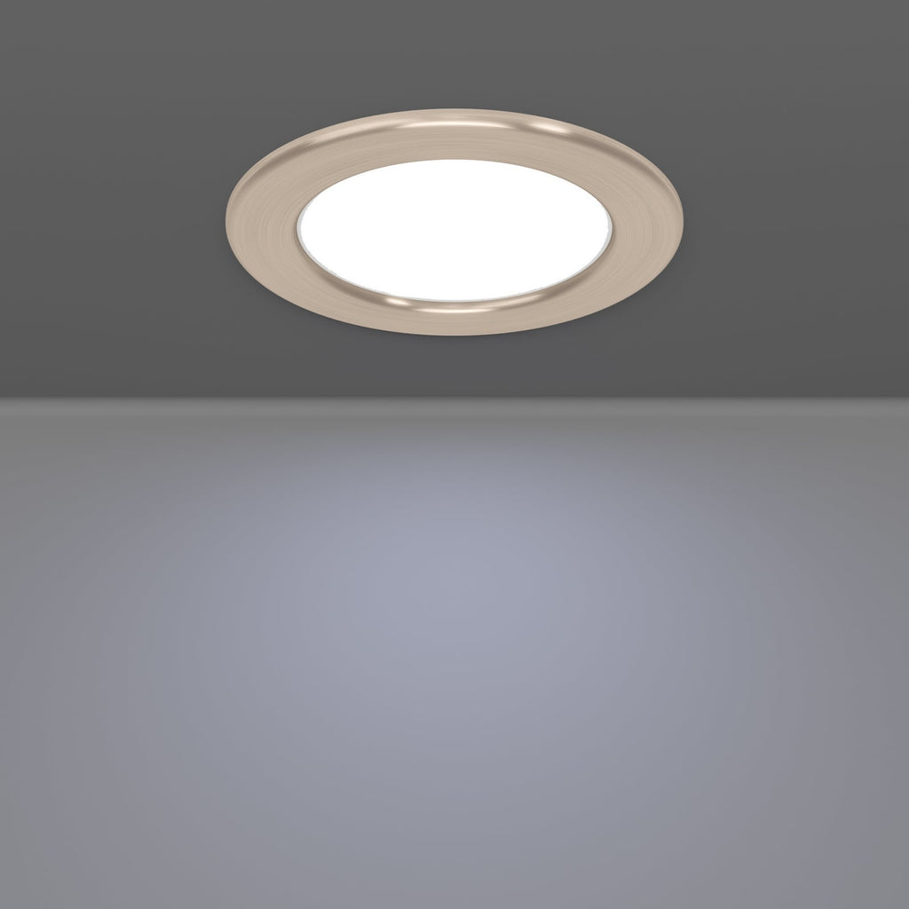 LED innbyggingsspot Fueva 6-Z dimbar CCT IP44 Ø12 cm med fjernkontroll