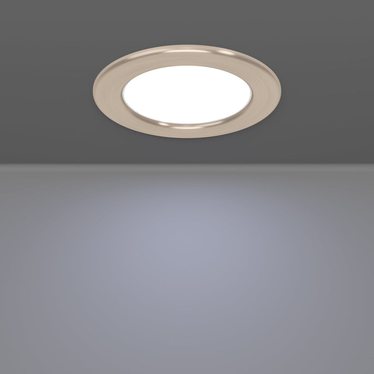 LED innbyggingsspot Fueva 6-Z dimbar CCT IP44 Ø12 cm med fjernkontroll