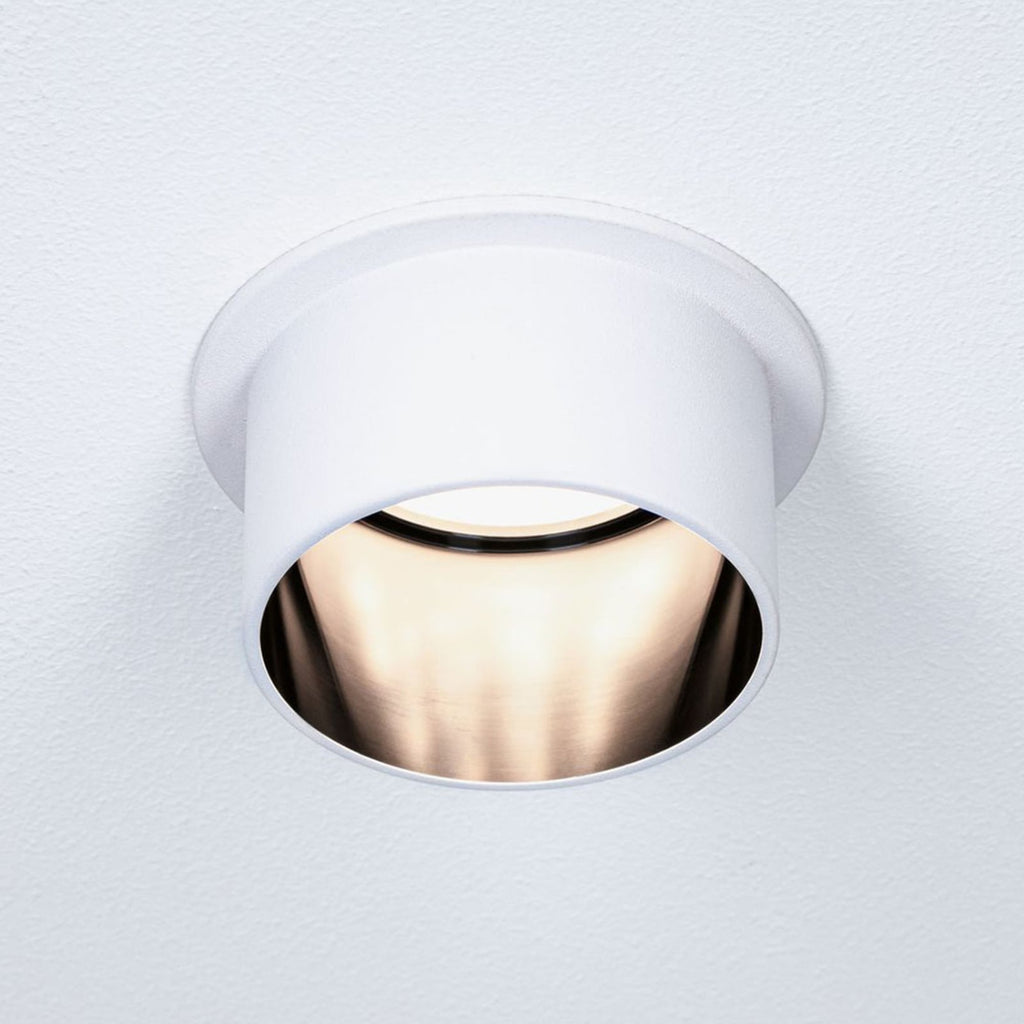LED innbyggingsspot Gil 3-pack hvit/svart matt dimbar IP44 montert i tak