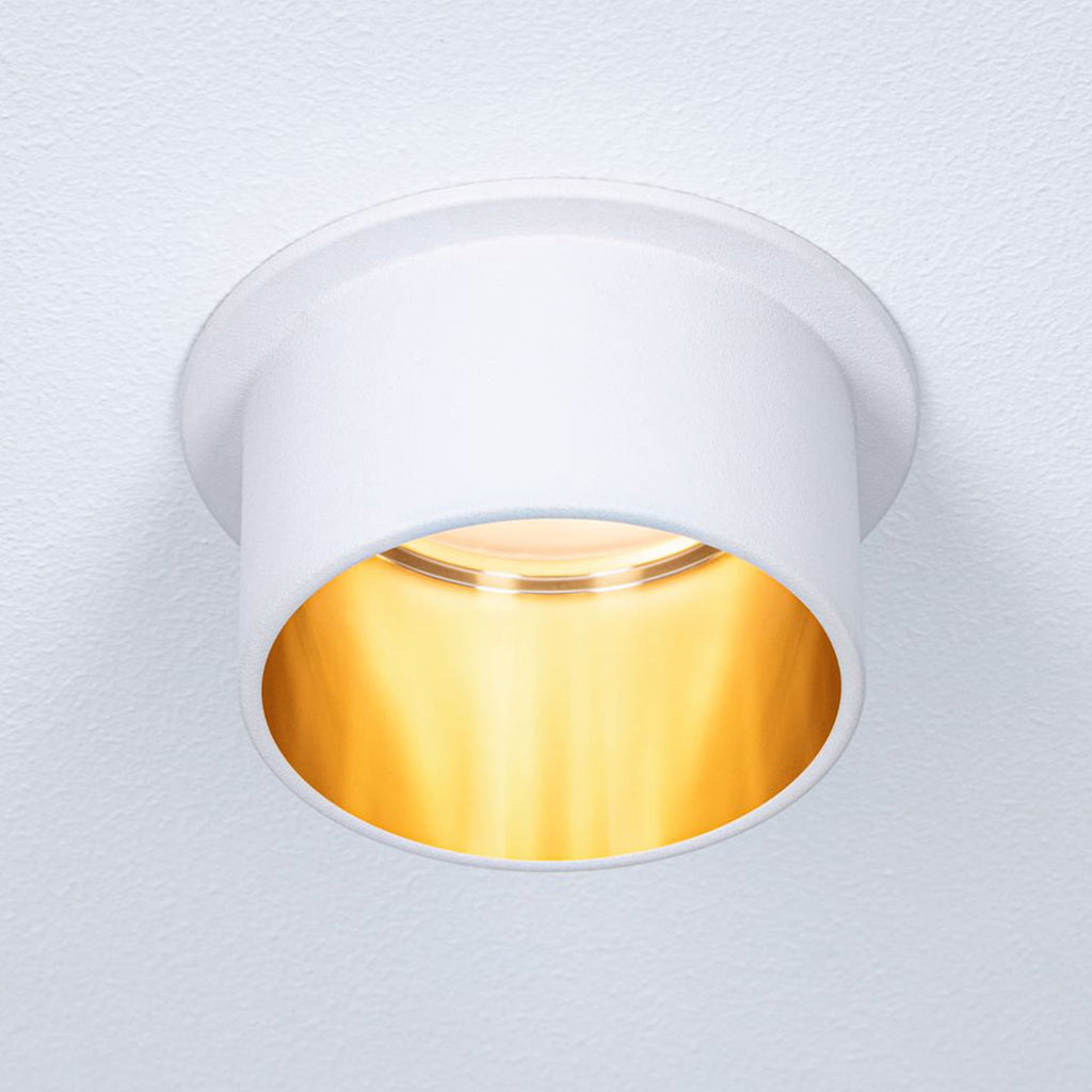 LED innbyggingsspot Gil dimbar 3-pk hvit matt/gull montert