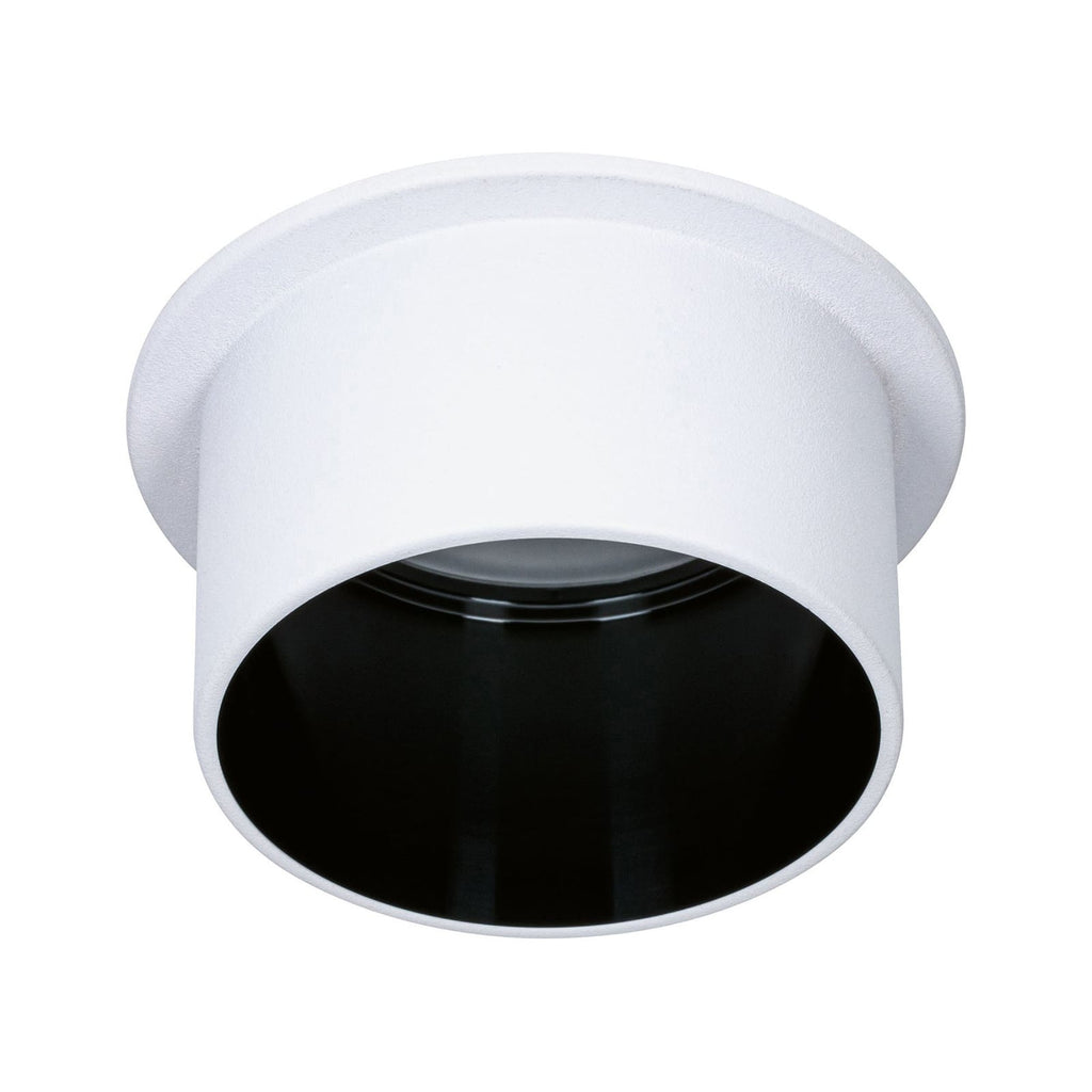 LED innbyggingsspot Gil dimbar hvit/svart matt IP44 Paulmann aluminium materiale