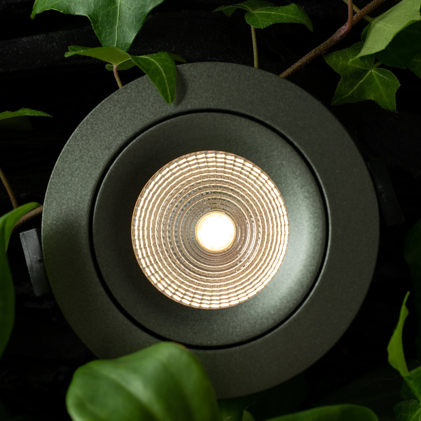 LED innbyggingsspot Green One 360° grønn bakside
