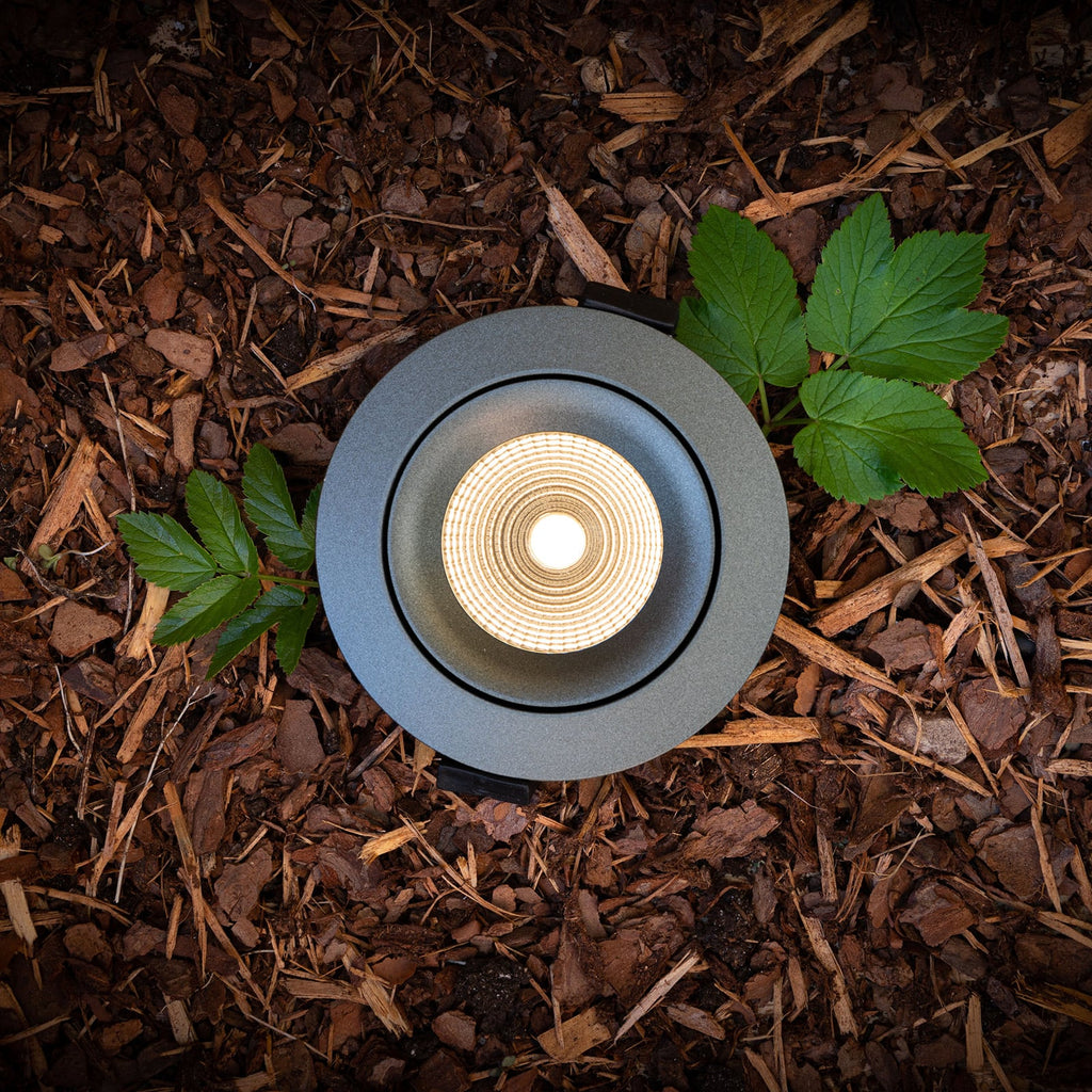 LED innbyggingsspot Green One 360° grønn detalj