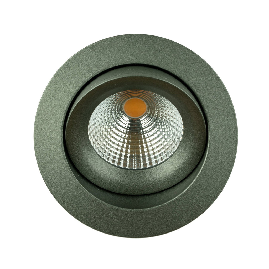 LED innbyggingsspot Green One 360° grønn sideprofil