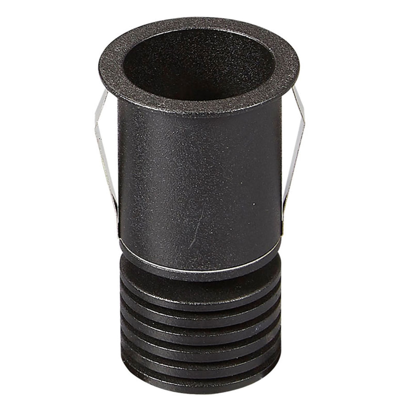 LED innbyggingsspot Guincho svart 3W IP54 Ø4,1 cm forfra