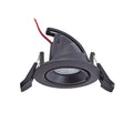 LED innbyggingsspot Harcos svart forfra