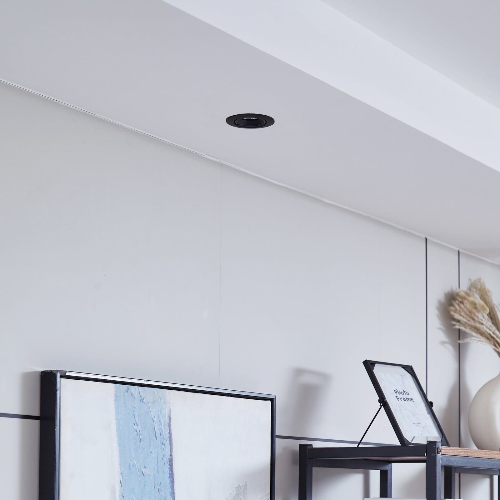 LED innbyggingsspot Harcos svart bakside