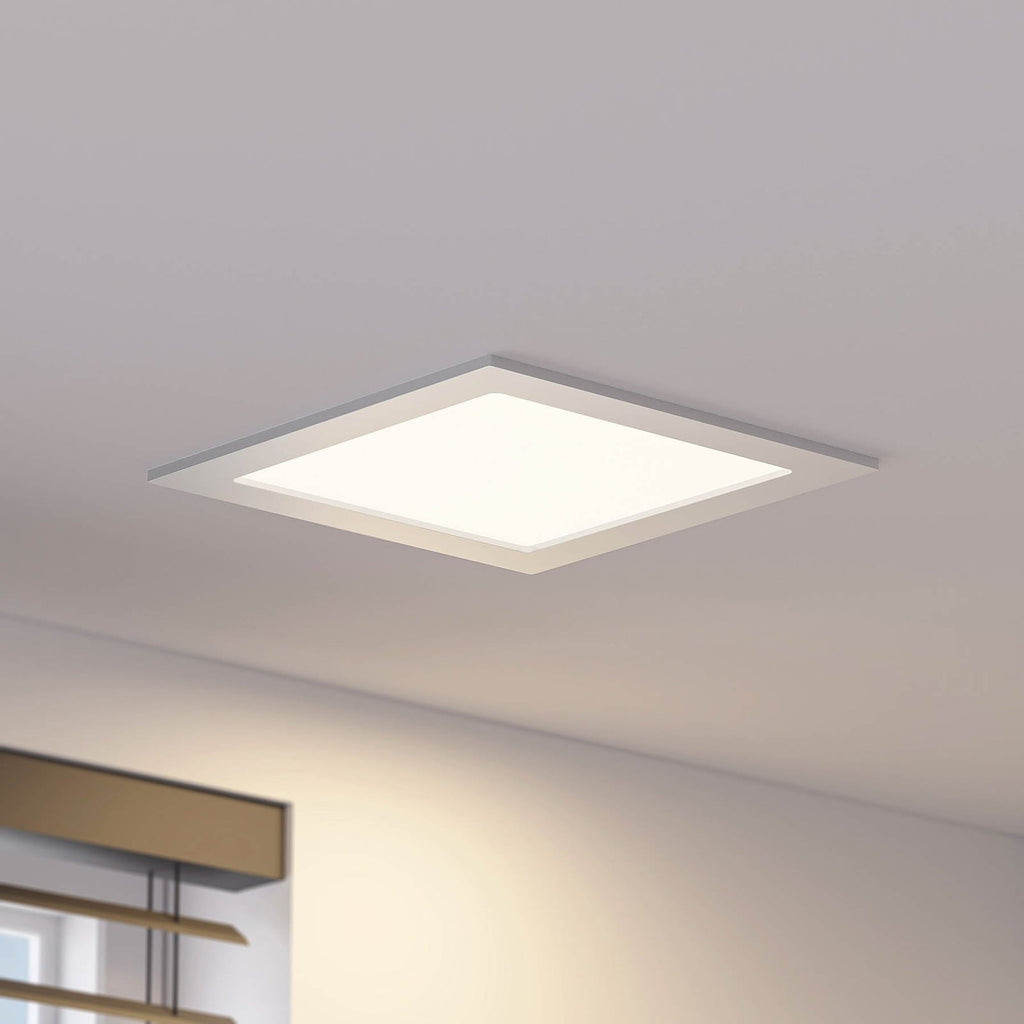 LED innbyggingsspot Helina sølv dimbar CCT IP44 22 cm 24W forfra